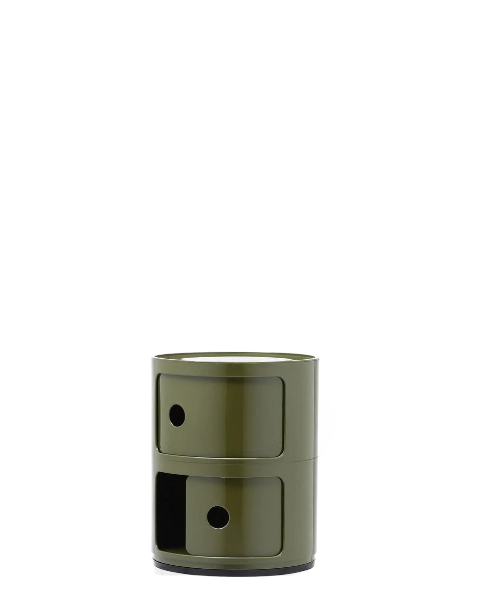 Kartell Componibili Classic Container 2 Elements, Green