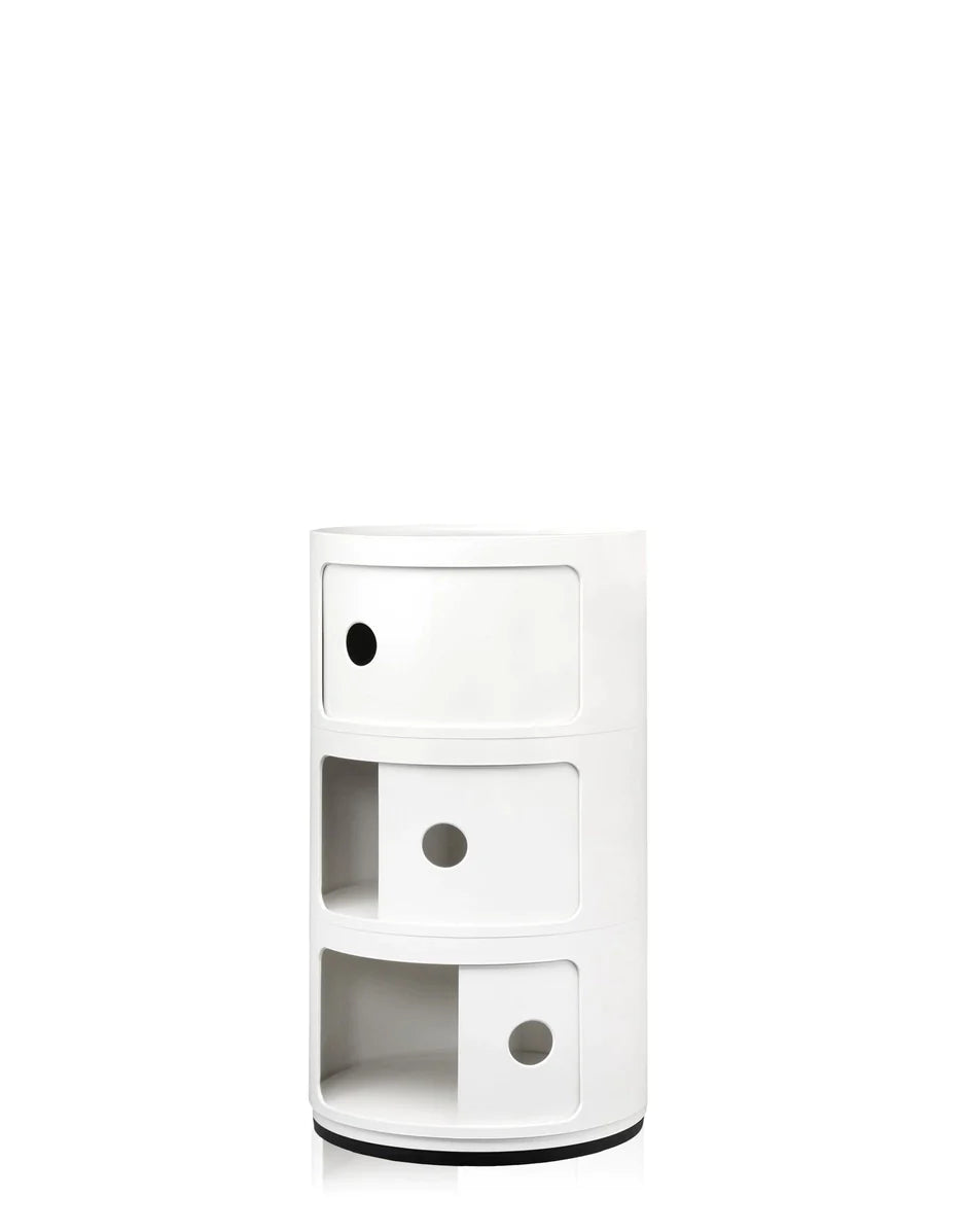 Kartell Componibili经典容器3个元素，白色