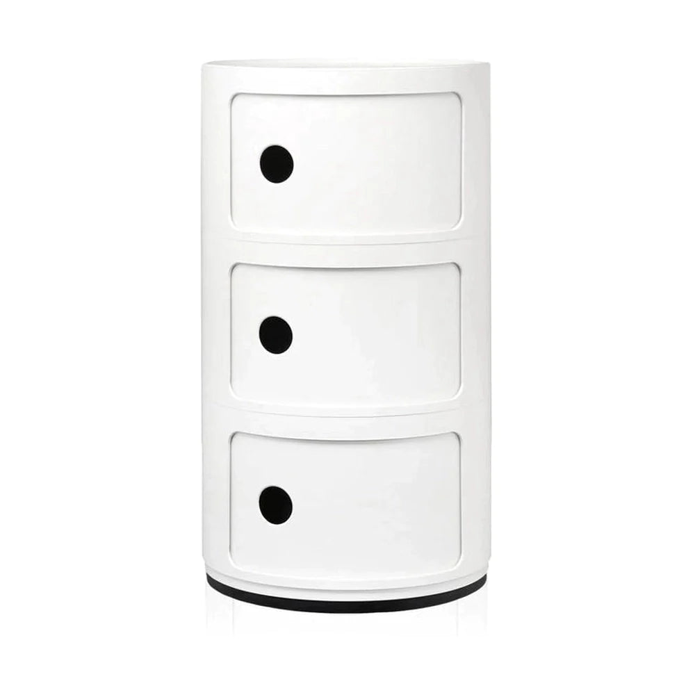 Kartell Componibili Classic Container 3 Elemente, weiß