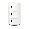 Kartell Componibili Classic Container 3 Elements, White