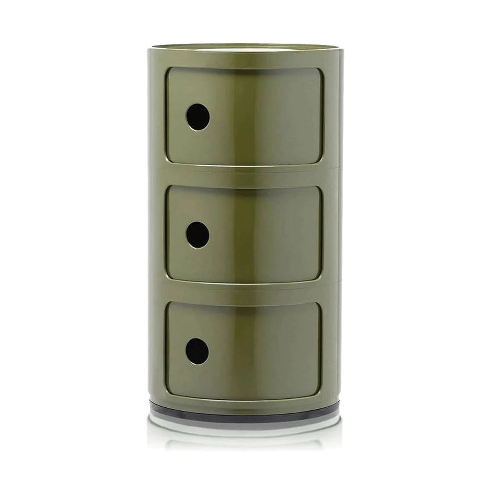 Kartell componibili Classic Container 3 Elements, Green