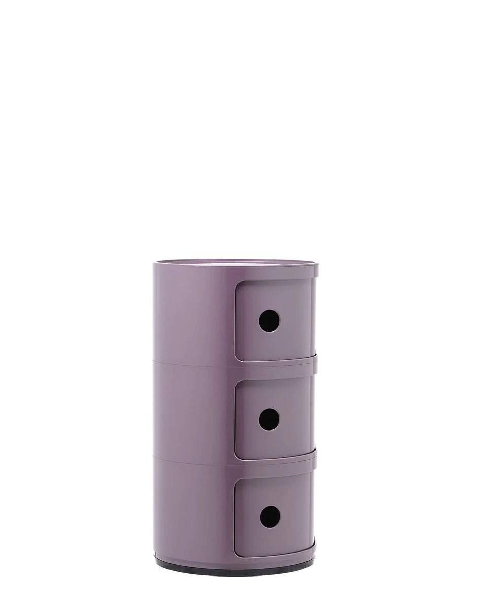 Kartell Componibili经典容器3个元素，紫罗兰色