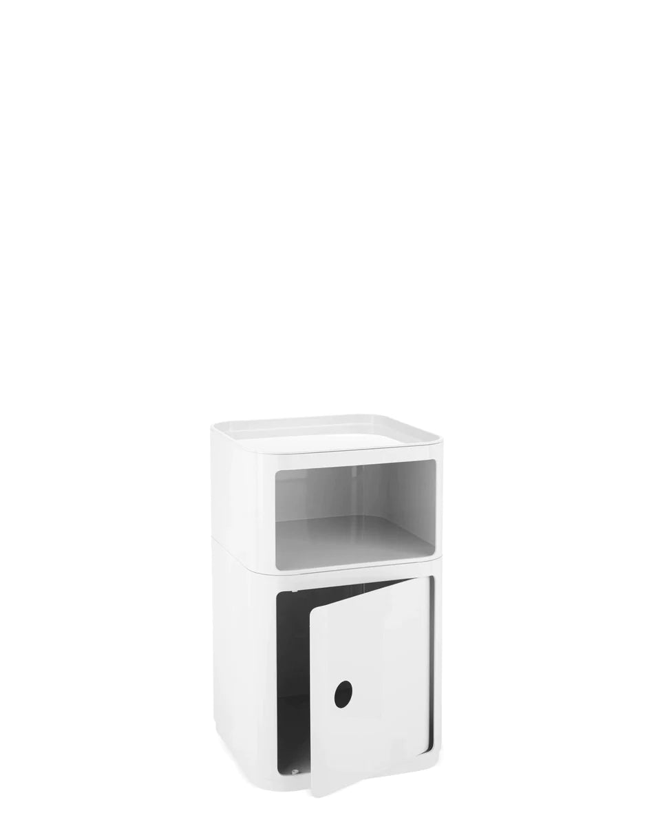 Kartell componibili vierkante container 1 element, wit