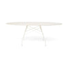 Table brillante kartell OVAL OUX, BLANC / BLANC