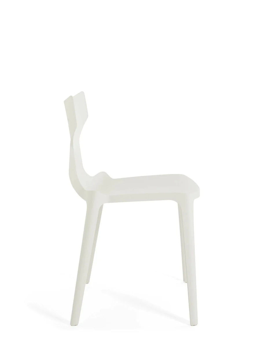 Chaise de chaise Kartell Re, blanc