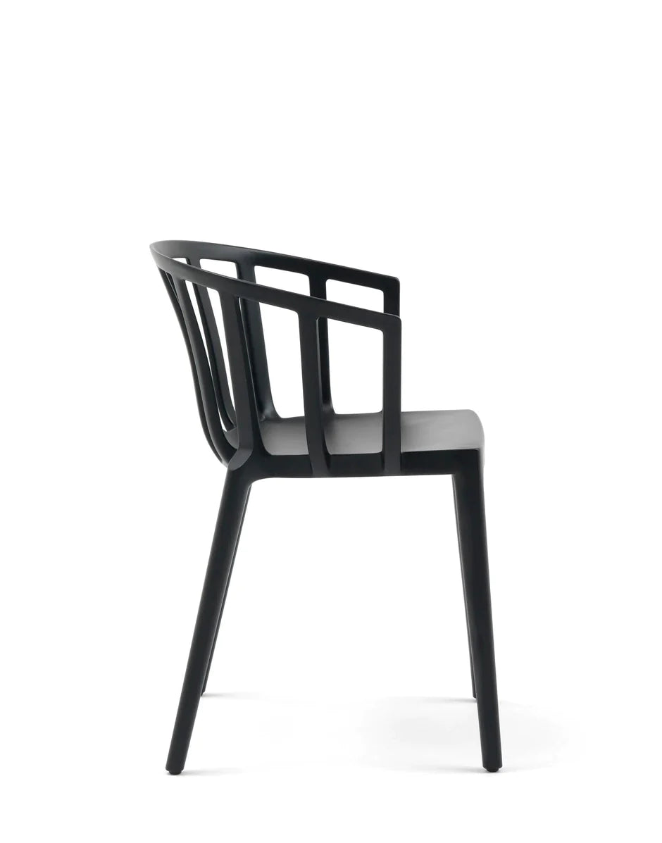 卡特尔威尼斯椅子，垫子黑色