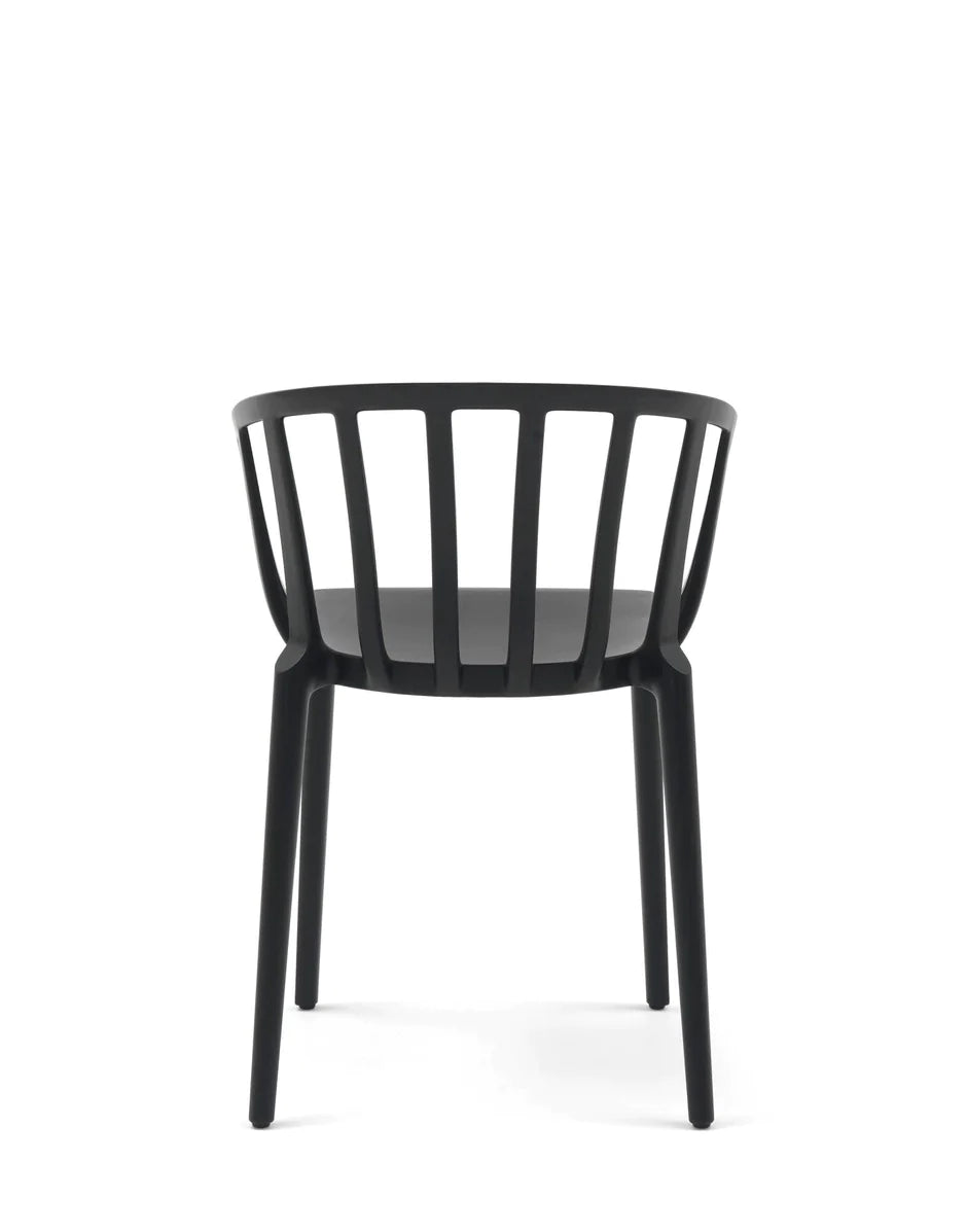 卡特尔威尼斯椅子，垫子黑色