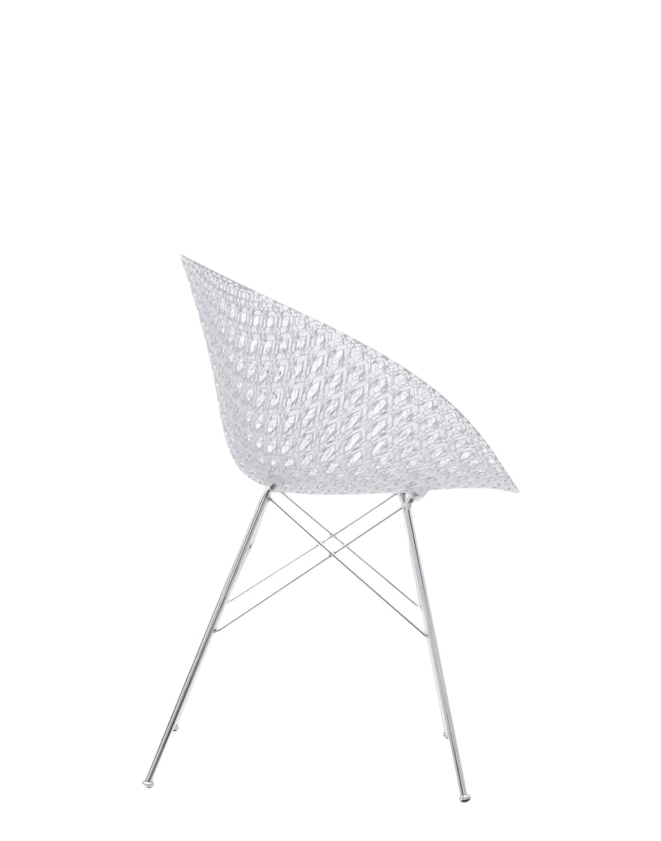 Kartell Smatrik -stoel, transparant/chroom