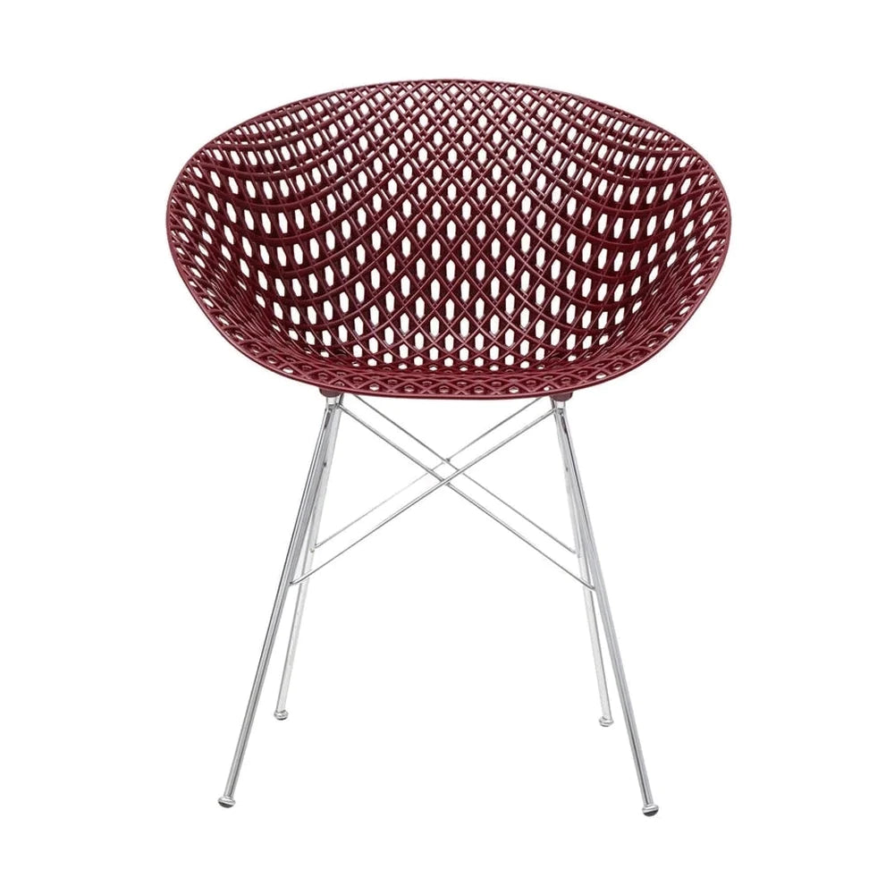 Kartell Smatrik Chair, Plum/Chrome