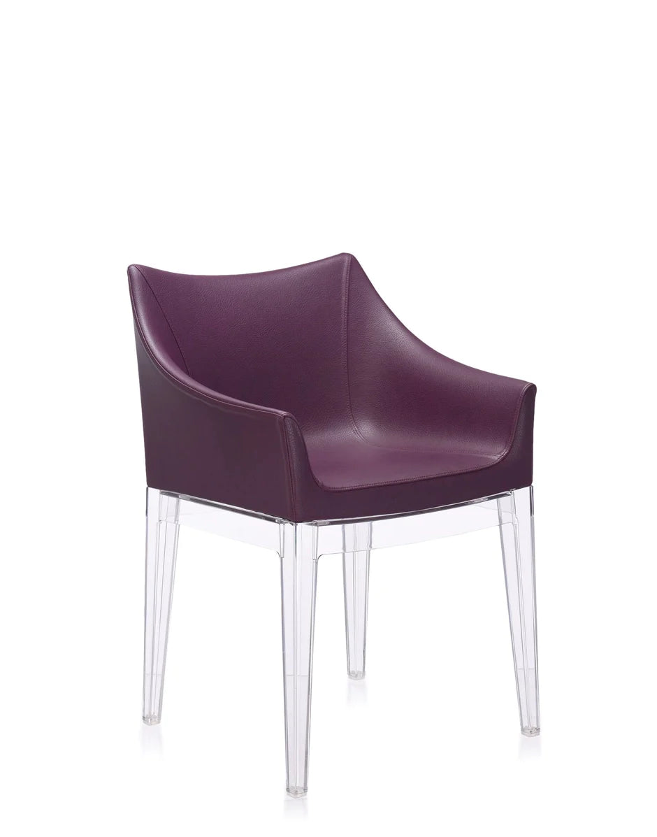 Kartell Madame Ecopelle fauteuil, Crystal/Bordeaux