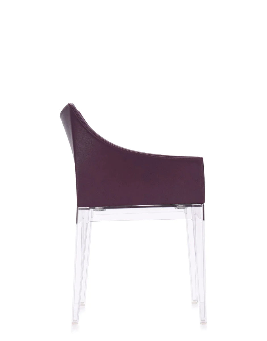 Kartell Madame Ecopelle fåtölj, Crystal/Bordeaux