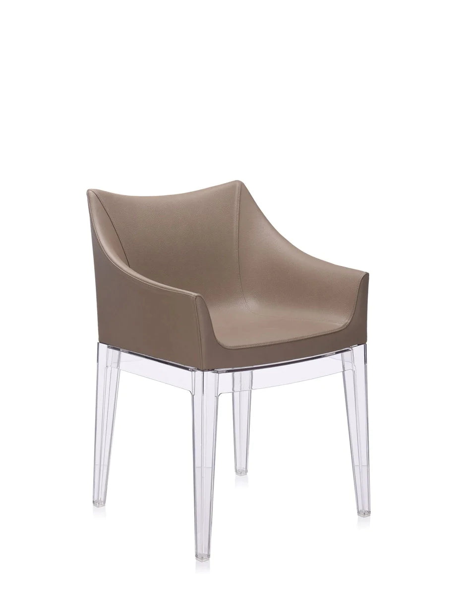 Kartell Madame Ecopelle fauteuil, Crystal/Taupe