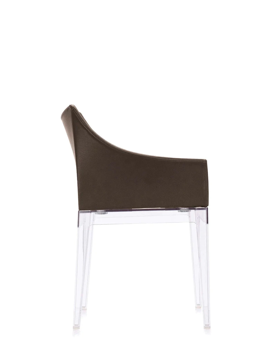 Kartell Madame Ecopelle Sessel, Kristall/Ziegelrot rot