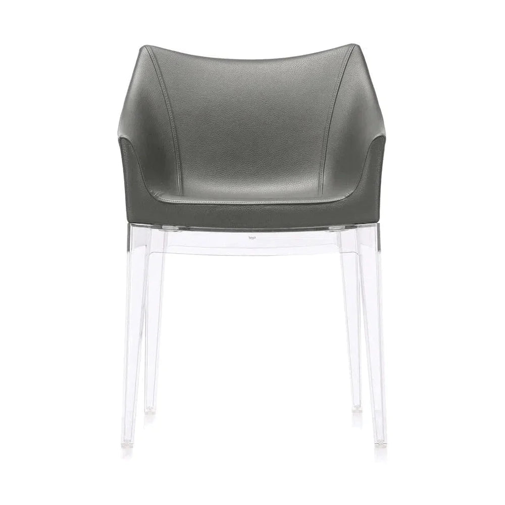 Kartell Madame Ecopelle Sessel, Kristall/Grau