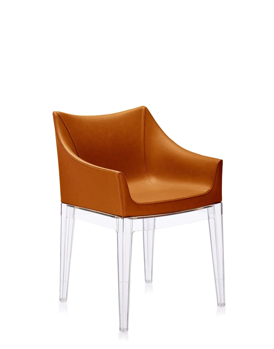 Kartell Madame Ecopelle lenestol, krystall/tobakk