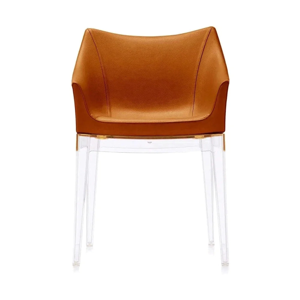 Kartell Madame Ecopelle Sessel, Kristall/Tabak