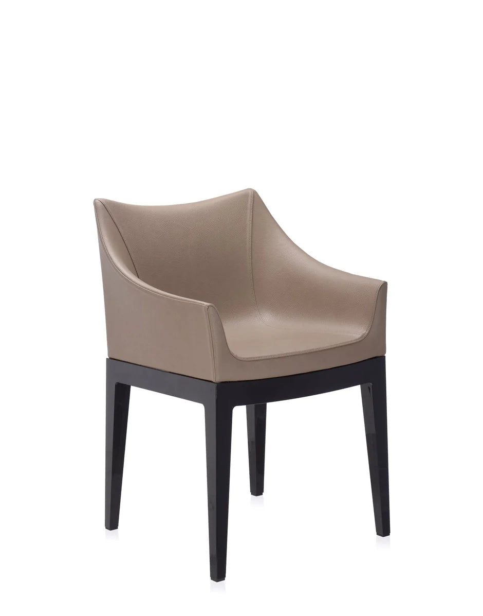 Kartell Madame Ecopelle -tuoli, musta/taupe