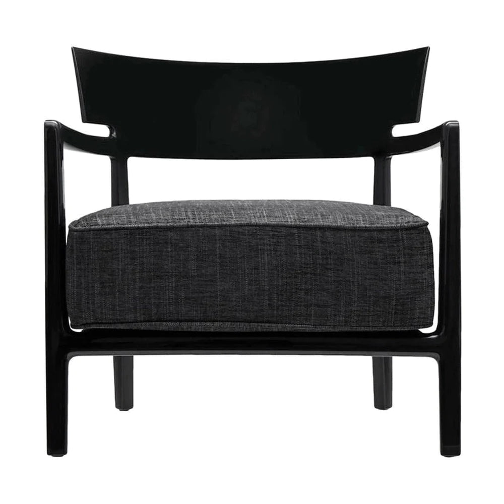 Kartell Cara fauteuil, zwart/antraciet