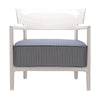 Kartell Cara Outdoor Sessel, Elfenbein/Blau