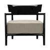 Kartell Cara Outdoor -Sessel, Schwarz/Beige