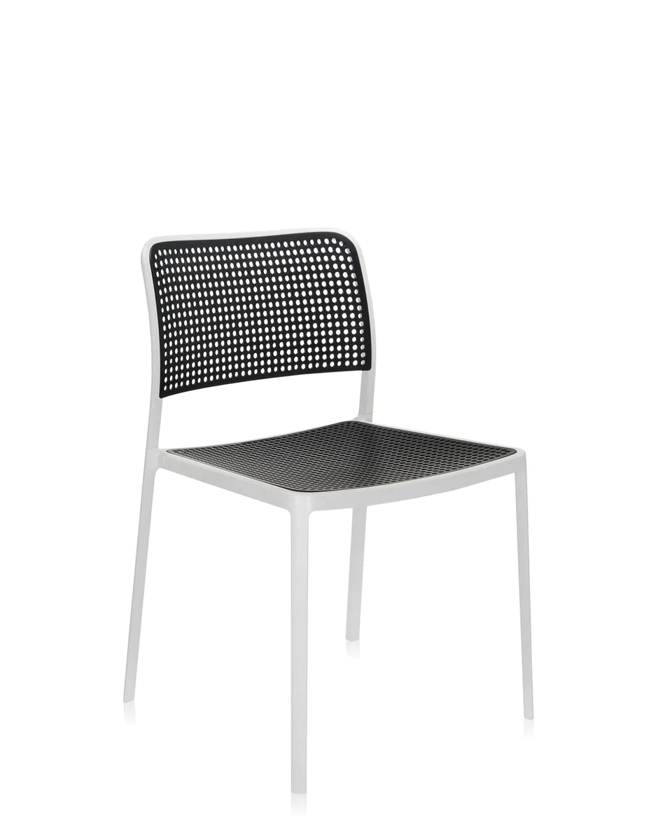 Kartell Audrey stol, hvid/sort