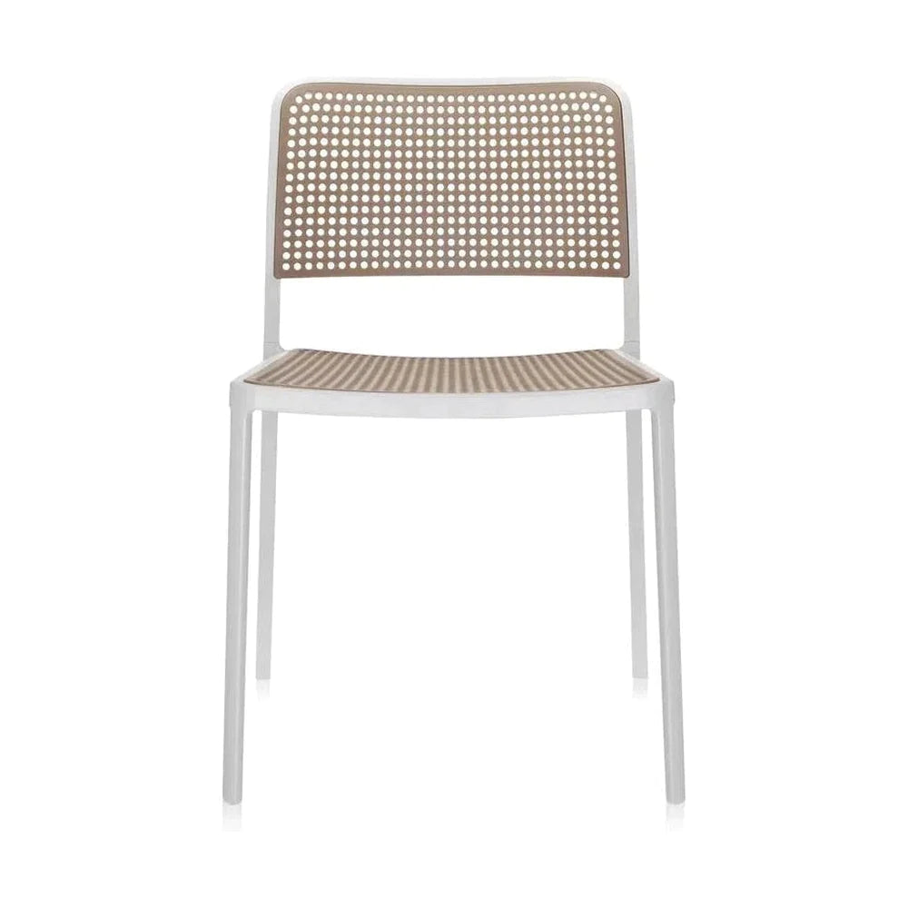 Kartell Audrey Chair, White/Sand