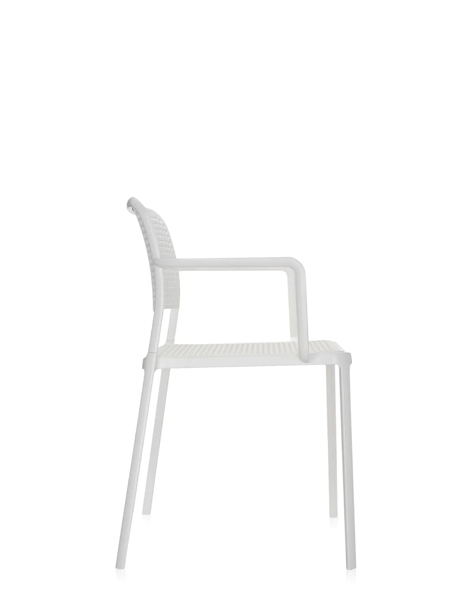 Kartell Audrey扶手椅，白色/白色