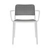 Fauteuil Kartell Audrey, blanc / noir