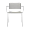 Kartell Audrey Armchair, White/Light Grey