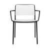 Kartell Audrey fauteuil, zwart/wit