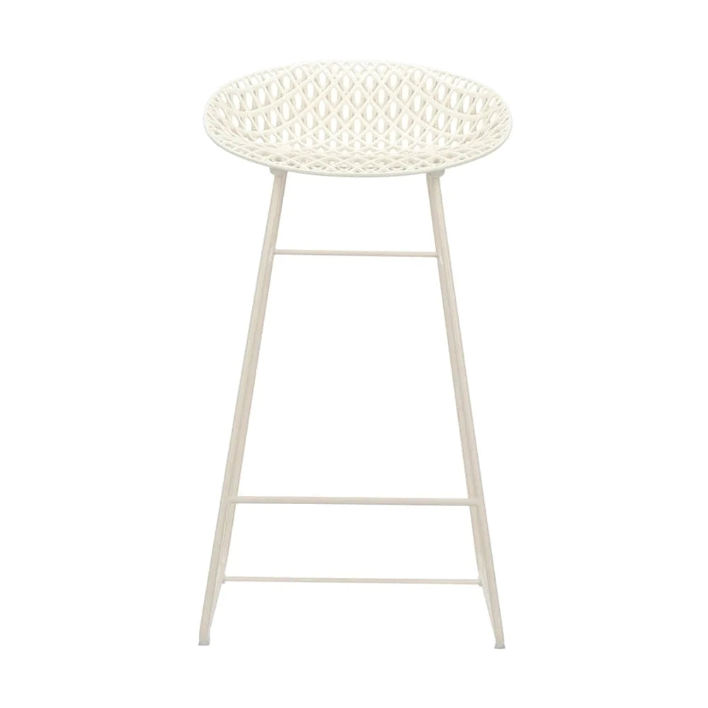 Kartell Smatrik Stool, White/White