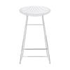 Kartell Smatrik Stool, Crystal/Chrome