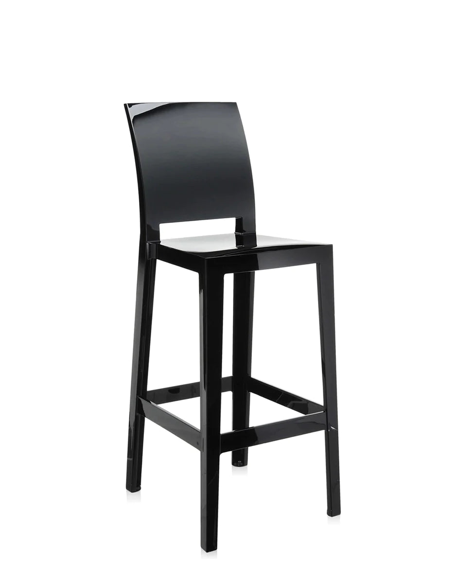 Kartell un de plus s'il vous plaît tabouret 75 cm, noir