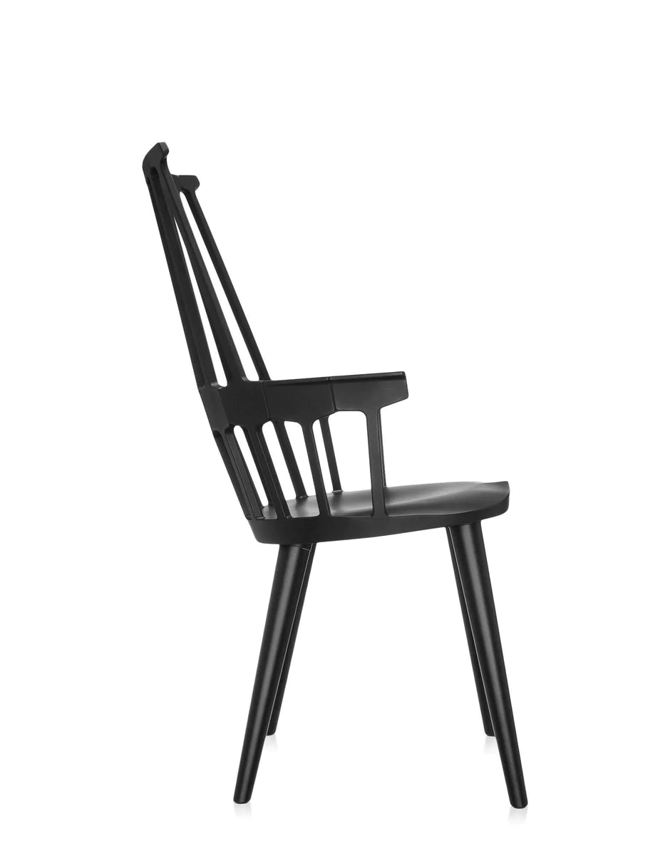 Kartell Comback Chair, Black/Black
