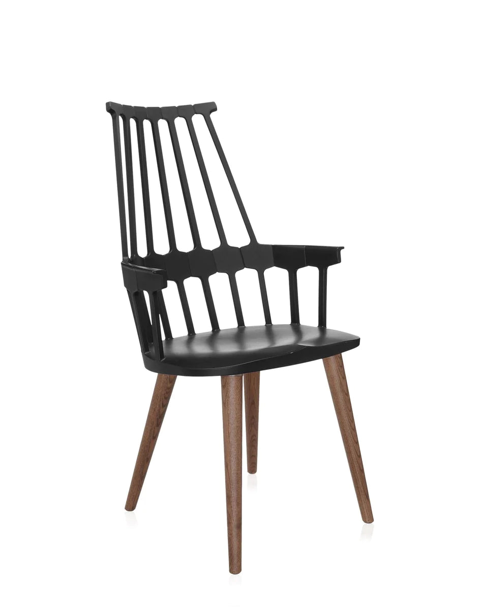 Kartell Comback Stuhl, Eiche/Schwarz