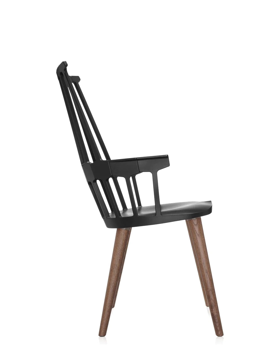 Kartell Comback Stuhl, Eiche/Schwarz