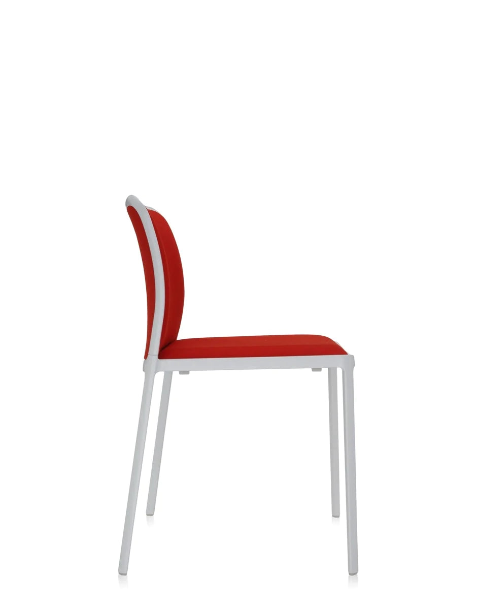 Kartell Audrey软椅，白色/红色