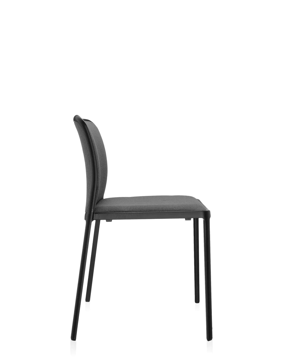 Kartell Audrey Soft Chair, zwart/grijs