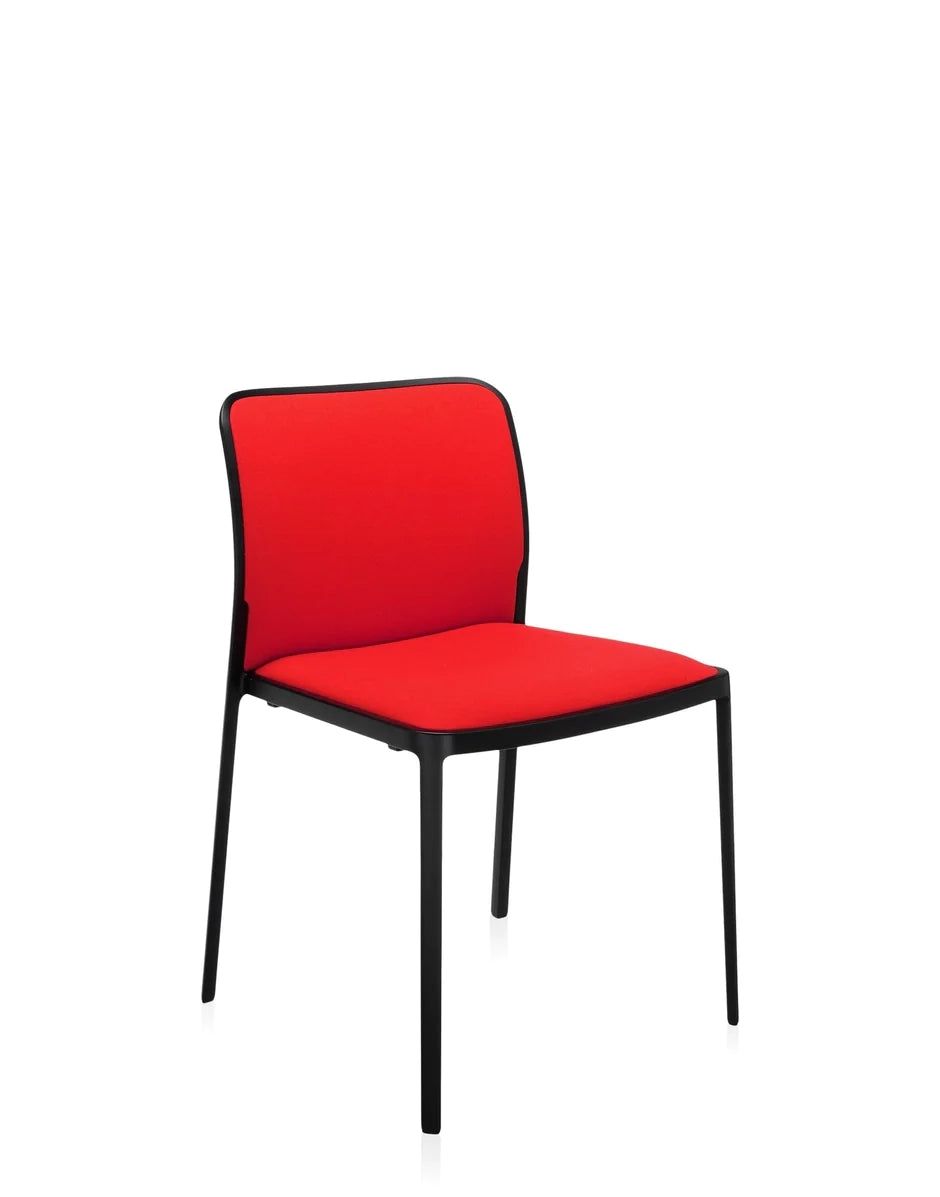 Kartell Audrey blød stol, sort/rød