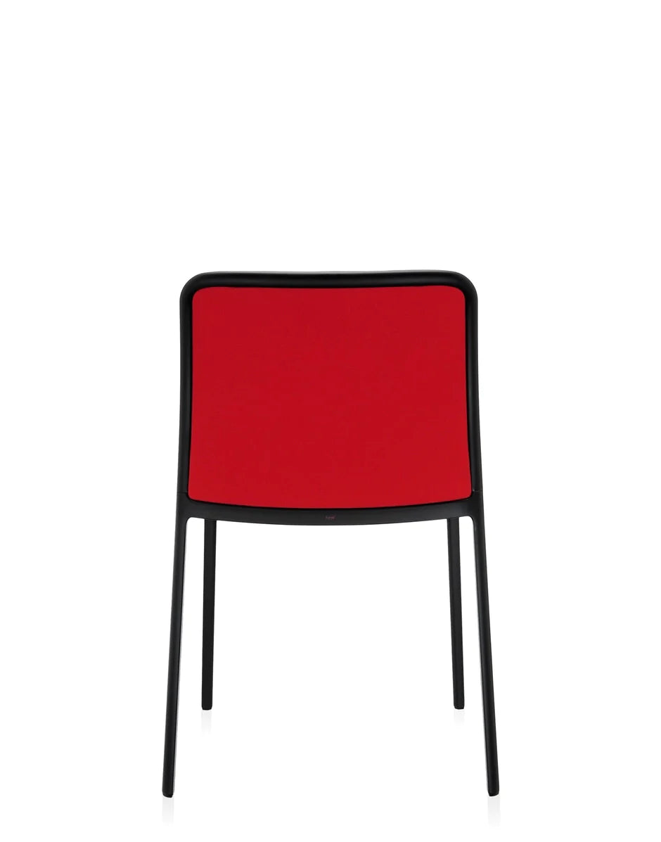 Kartell Audrey Soft Chair, zwart/rood