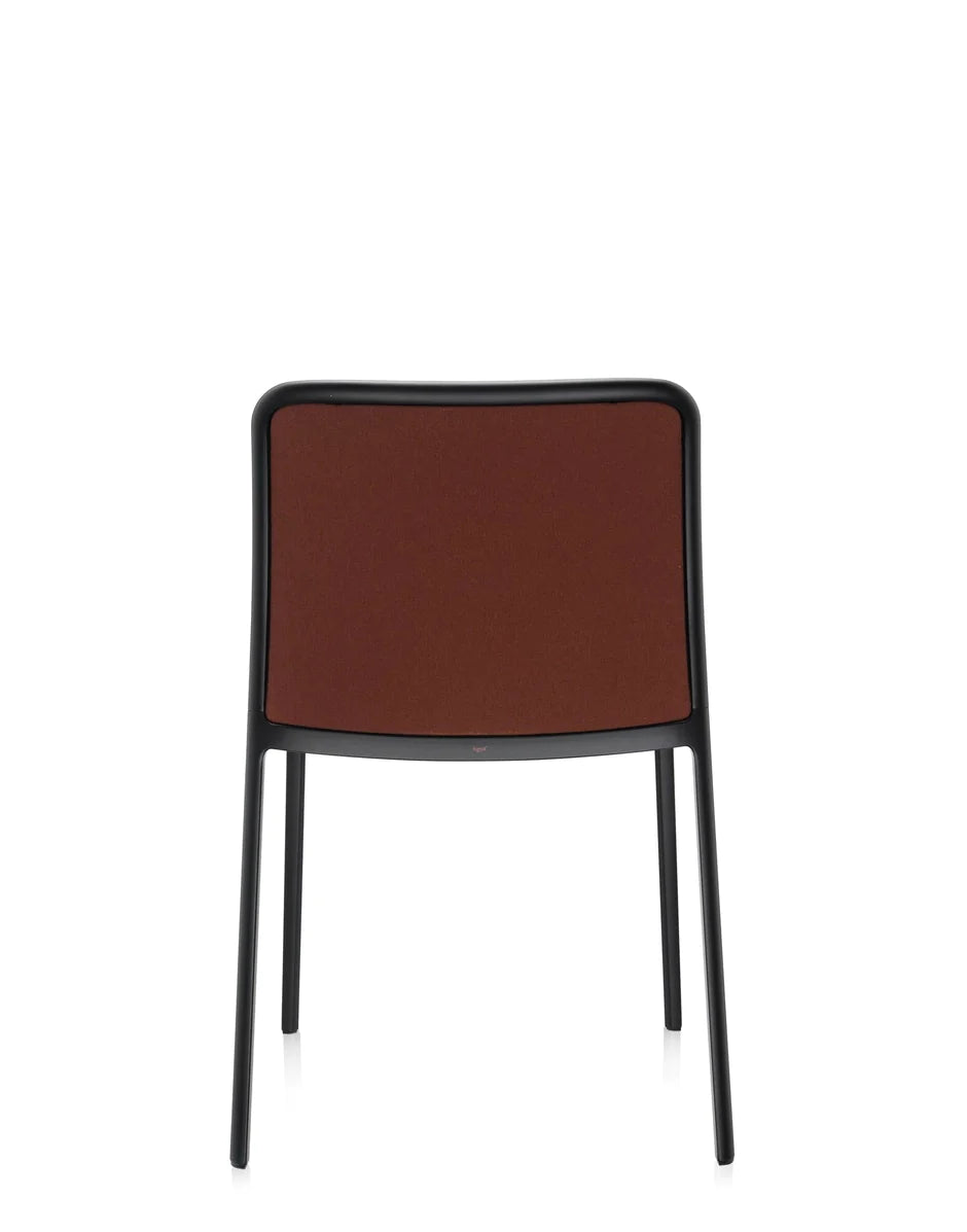 Kartell Audrey Soft Chair, zwart/bakstenen rood