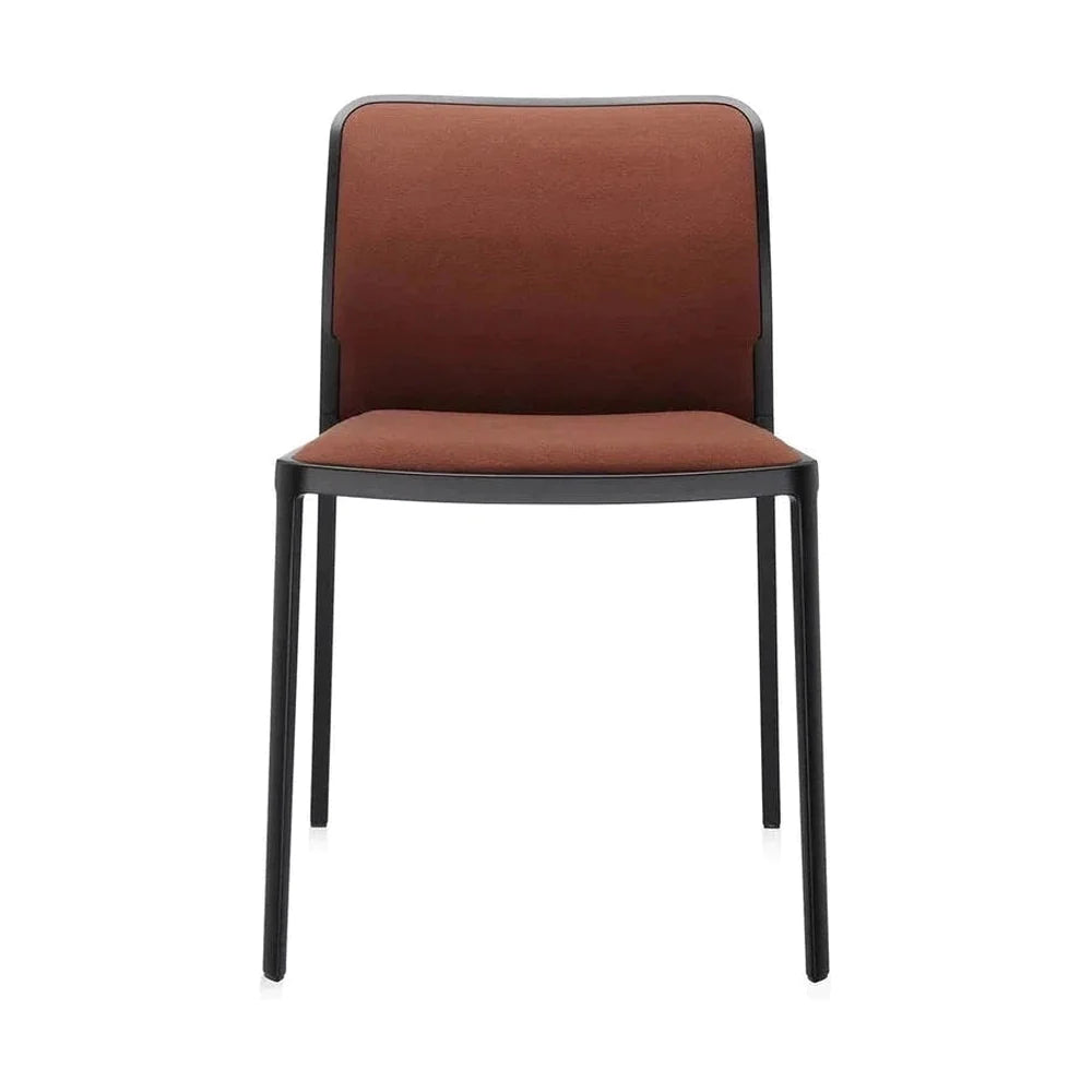 Kartell Audrey Soft Chair, zwart/bakstenen rood