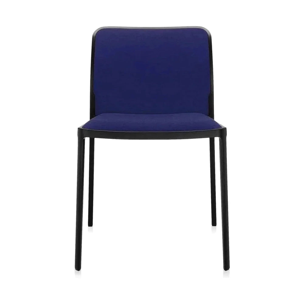 Kartell Audrey -pehmeä tuoli, musta/sininen