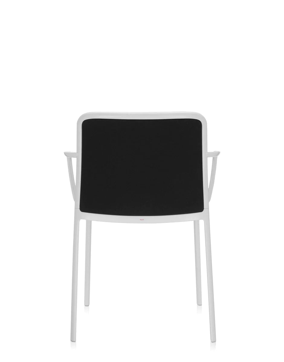 Kartell Audrey Soft Sessel, weiß/schwarz