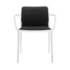 Fauteuil Kartell Audrey doux, blanc / noir