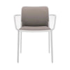 Kartell Audrey Soft Armchair, White/Beige