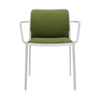 Kartell Audrey Soft Armchair, White/Green