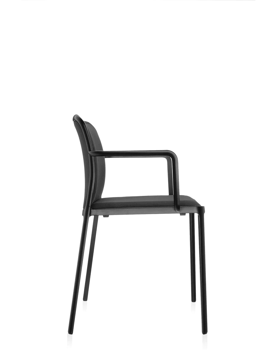 Kartell Audrey Soft fauteuil, zwart/zwart