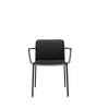 Armchair doux Kartell Audrey, noir / noir