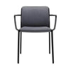 Kartell Audrey Soft fauteuil, zwart/grijs